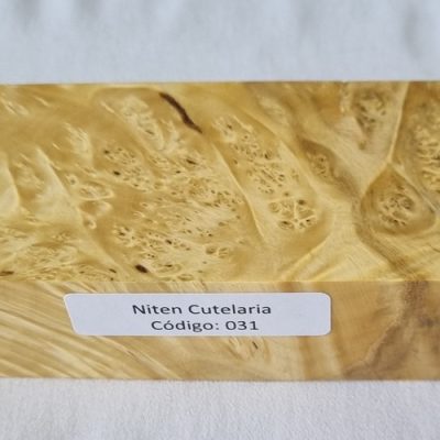 Bloco de Madeira Estabilizada para Cabo de Faca — Amarelo — Cod 031