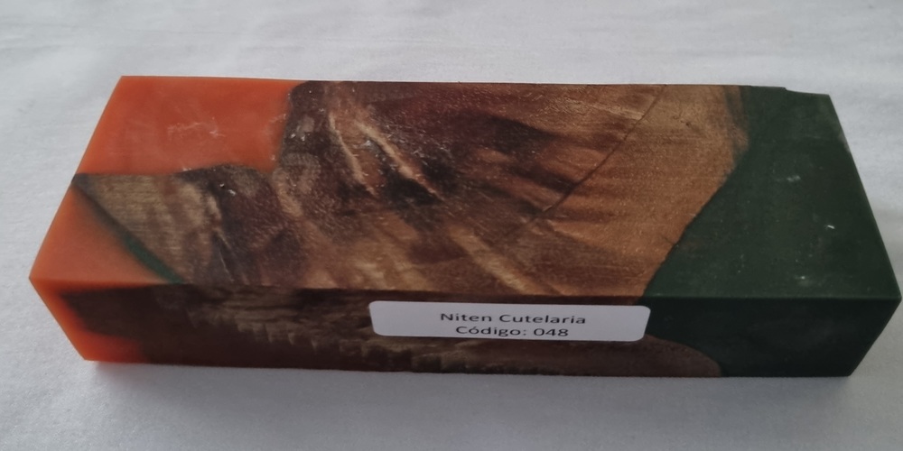 Bloco de Madeira Estabilizada para Cabo de Faca — Cod 048