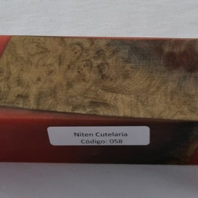 Bloco de Madeira Estabilizada para Cabo de Faca — Cod 058
