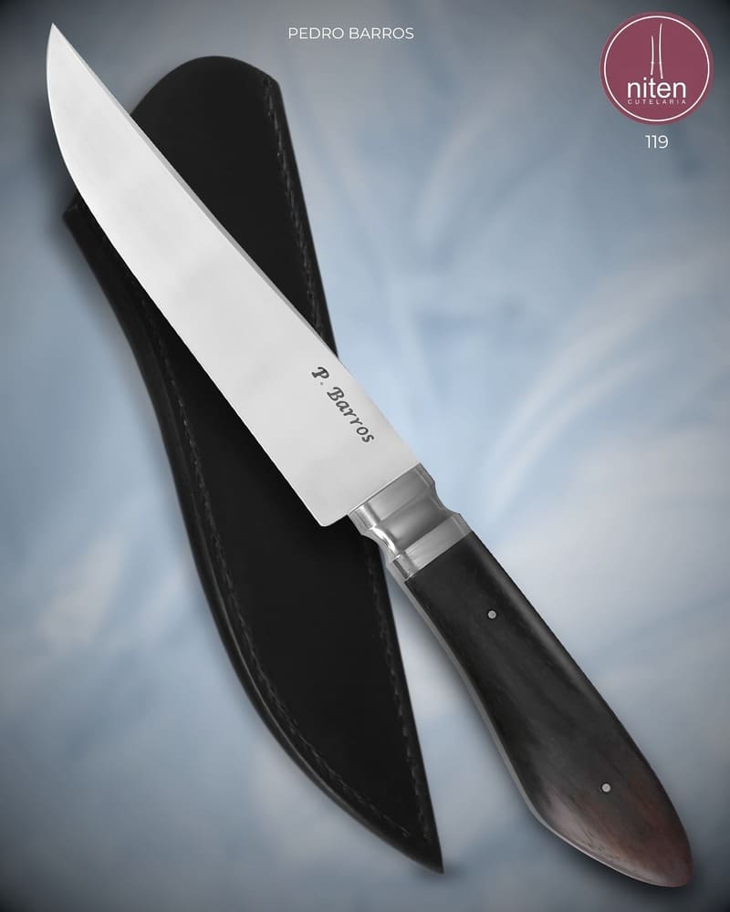 Faca Hunter Artesanal Aço Carbono Cabo Talas Jacarandá 28,5 cm — Pedro Barros