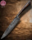 Faca Gaúcha Artesanal Aço Damasco Cabo Madeira Estabilizada 37 cm — Du Sturaro