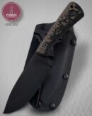 Faca EDC Artesanal Aço Carbono Cabo Micarta Marrom 23 cm — Lucas Cutelaria