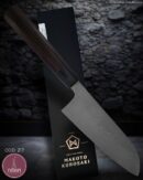 Faca de Cozinha Japonesa Santoku Aço Damasco 31 cm — Makoto Kurosaki