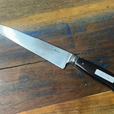 Faca Churrasco Artesanal Aço Carbono Cabo Madeira Estabilizada 38,5 cm — Borchardt