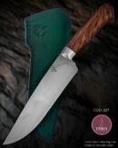 Faca Chef Artesanal Aço Carbono Cabo Madeira Estabilizada 32 cm — Fagundo Fado