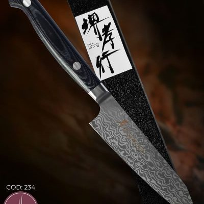 Faca de Cozinha Japonesa Petty Aço Damasco 23 cm — Sakai Takayuki