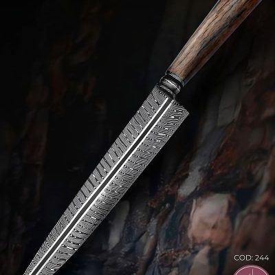 Faca Gaúcha Artesanal Aço Damasco 32 cm — Gilson Bortolini