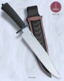 Faca Bowie Artesanal Aço Carbono Cabo Madeira 38,5 cm — Rosolen