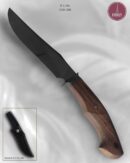 Faca Bowie Artesanal Aço Carbono Cabo Madeira 26 cm — P. Lira