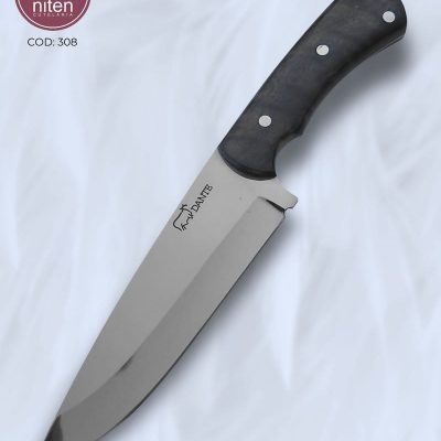 Faca Utilitária Artesanal Aço Inox Cabo Madeira 27 cm — Dante