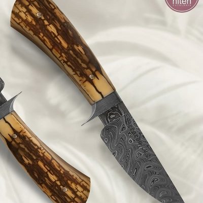 Faca Hunter Artesanal Aço Damasco 17,5 cm — Berardo