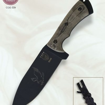 Faca Utilitária Artesanal Aço Inox 14C28N Cabo Micarta 28 cm — Fabio Souza