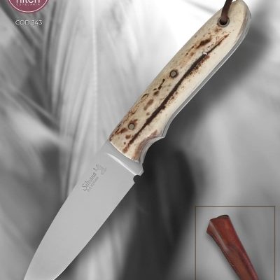 Faca Utilitária Artesanal Aço Carbono Cabo Cervo 22 cm — Silvana Mouzinho
