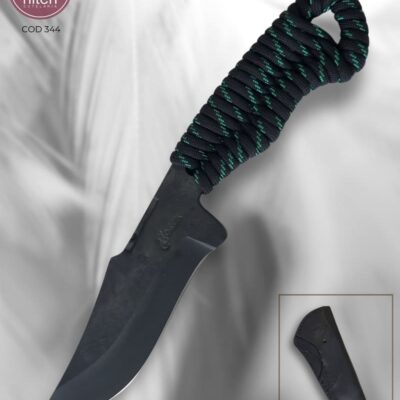 Faca Utilitária Artesanal Aço Carbono Cabo Paracordo 25,5 cm — Boeck
