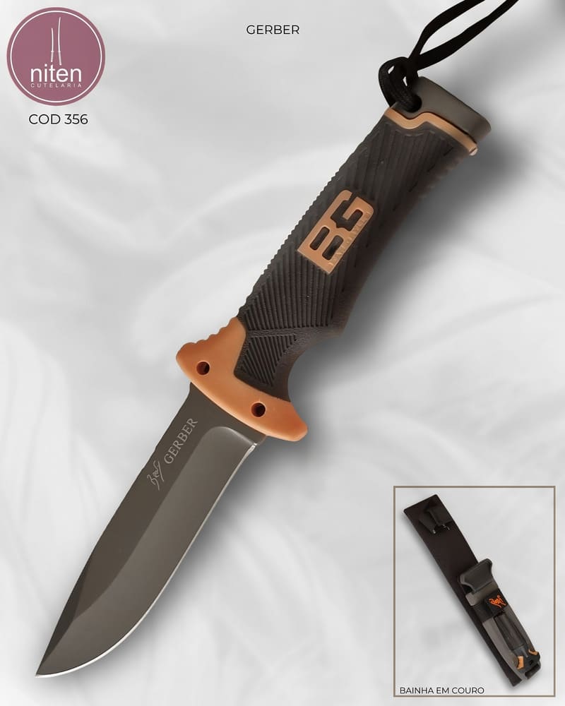 Faca Utilitária Gerber Aço Inox 24,5 cm