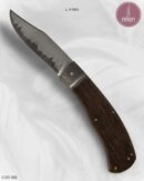 Canivete Artesanal Aço Damasco Inox Cabo Madeira 21 cm — L. Pires