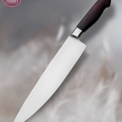 Faca Chef Artesanal Aço Carbono Cabo Madeira Nacional 40 cm — Maycon RB