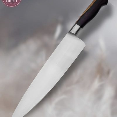 Faca Chef Artesanal Aço Carbono Cabo Madeira Nacional 41 cm — Maycon RB