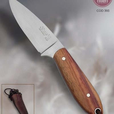 Faca EDC Artesanal Aço Carbono Cabo Madeira 15 cm — Silvana Mouzinho
