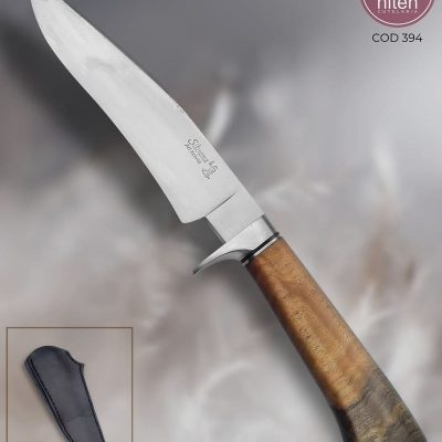 Faca Utilitária Artesanal Aço Carbono Cabo Madeira Estabilizada 27 cm — Silvana Mouzinho