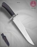 Faca Bowie Artesanal Aço Carbono Cabo Madeira 35 cm — Braga