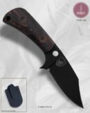 Faca EDC Artesanal Aço Inox Cabo Micarta Vermelha 17 cm — Fabio Facas