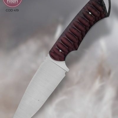 Faca Hunter Artesanal Aço Carbono Cabo Madeira 24 cm — Maycon RB