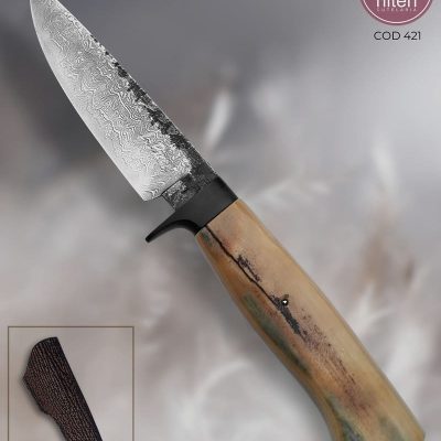 Faca Hunter Artesanal Aço Damasco Inox 21,5 cm — L.pires