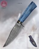 Faca Bowie Artesanal Aço Damasco 26,5 cm — L. Bertoni