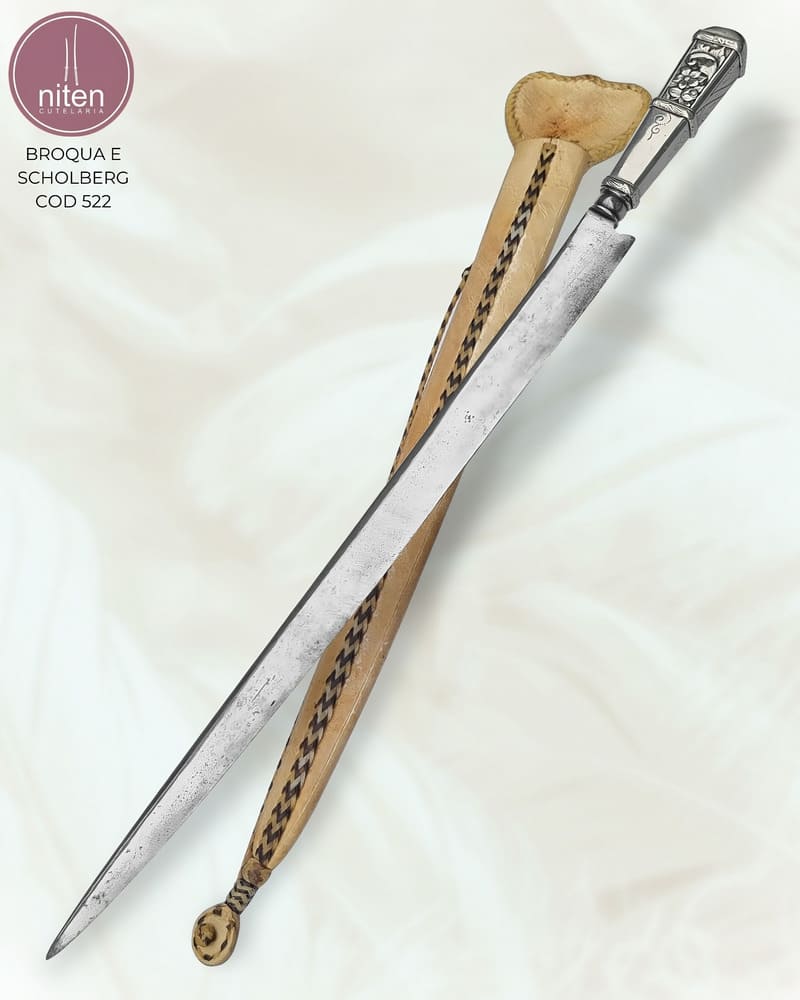 Facão Gaúcho Artesanal Aço Carbono 52,5 cm — Broqua e Scholberg