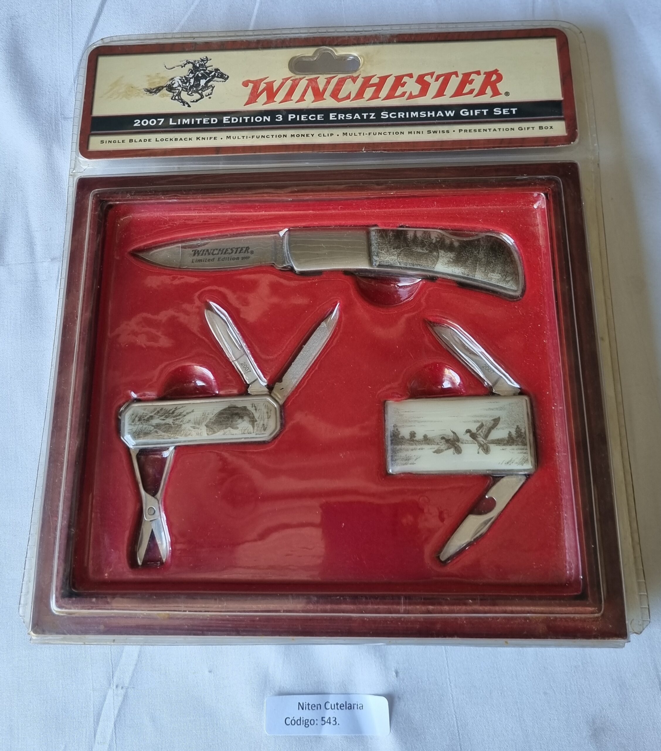 Kit Winchester 3 Peças Ersatz Scrimshaw — Edição Limitada 2007
