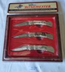Kit Winchester 3 Canivetes Wildlife Series Ersatz Scrimshaw — Edição Limitada 2007