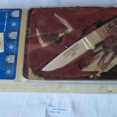 Kit Winchester 3 Canivetes Cabo Ersatz Stag com Lata de Colecionador (Ref 551)