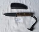 Faca EDC Artesanal Aço Carbono Cabo Micarta 18 cm — Achiles Queiroz (Ref 586)