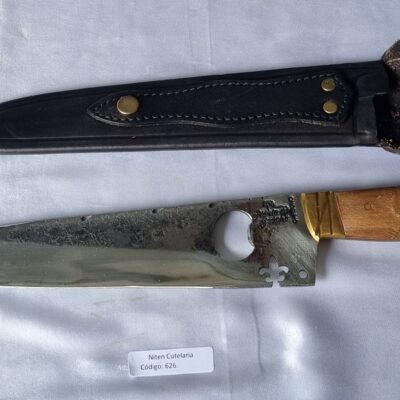 Faca Gaúcha Artesanal Aço Carbono Cabo Madeira 37 cm — Patria Gaucha